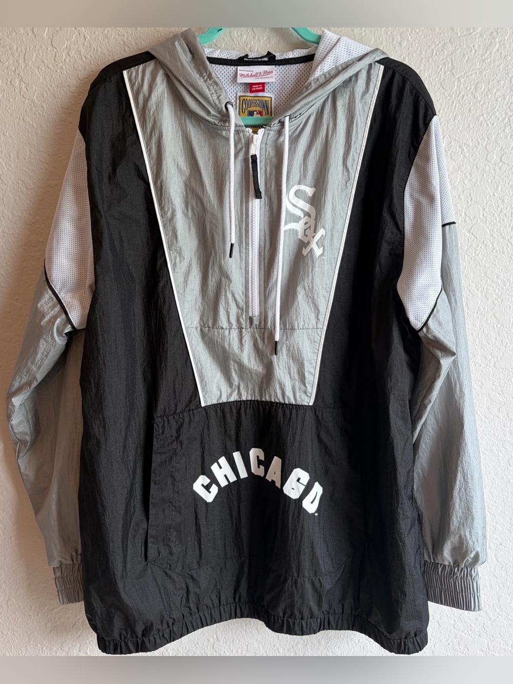 Chicago White Sox Mitchell & Ness Anorak Windbreaker Jacket Men’s XL Excellent